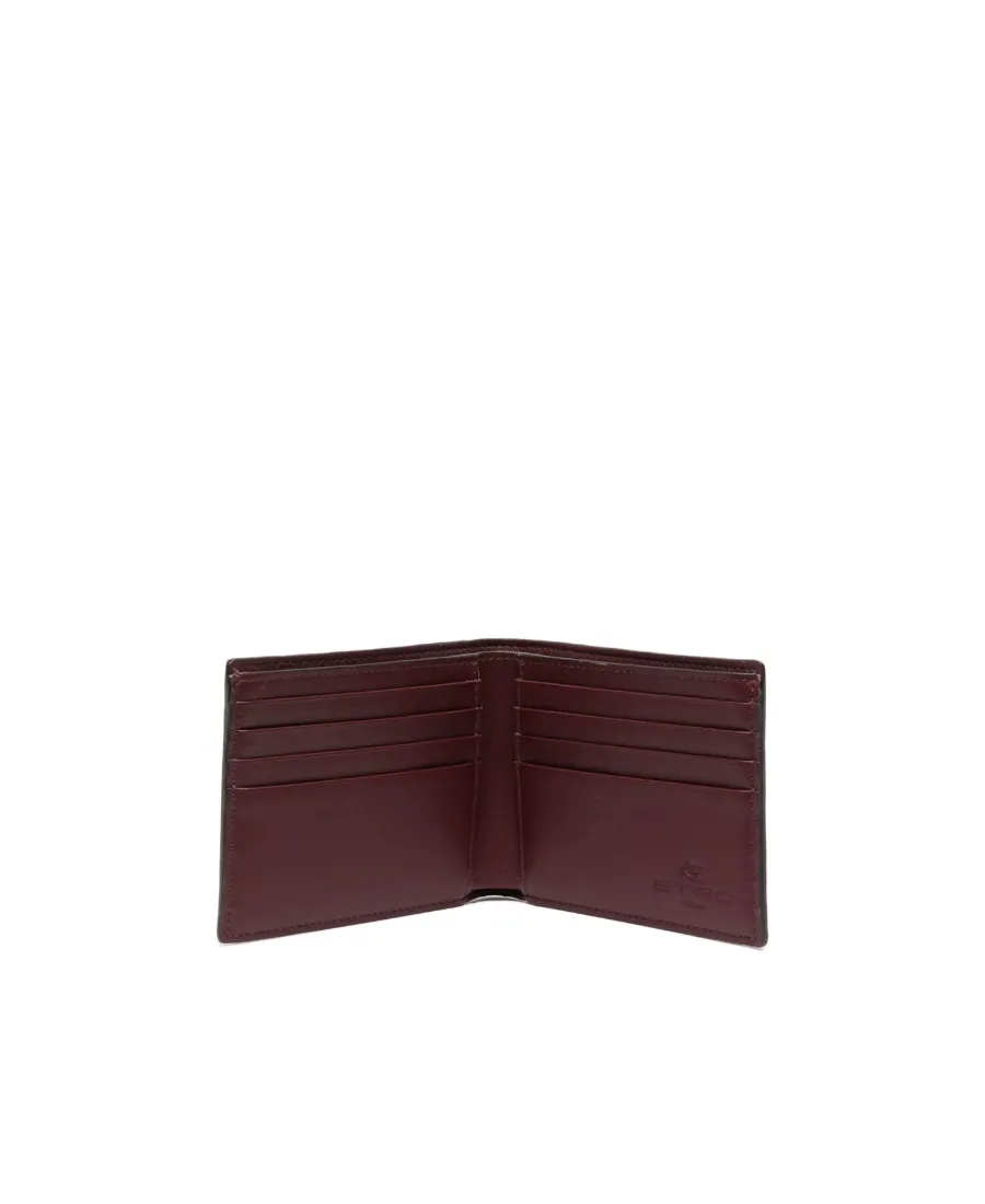 Pegaso Paisley-Pattern Bi-Fold Wallet