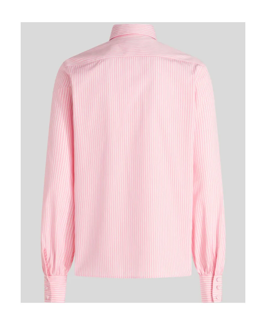 Logo-Embroidered Striped Buttoned Shirt