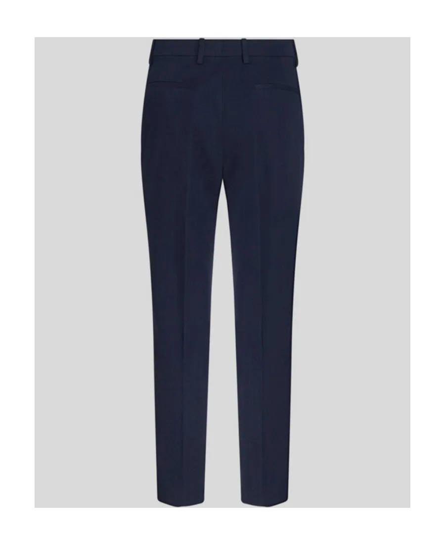 Mid-Rise Tapered Leg Trousers