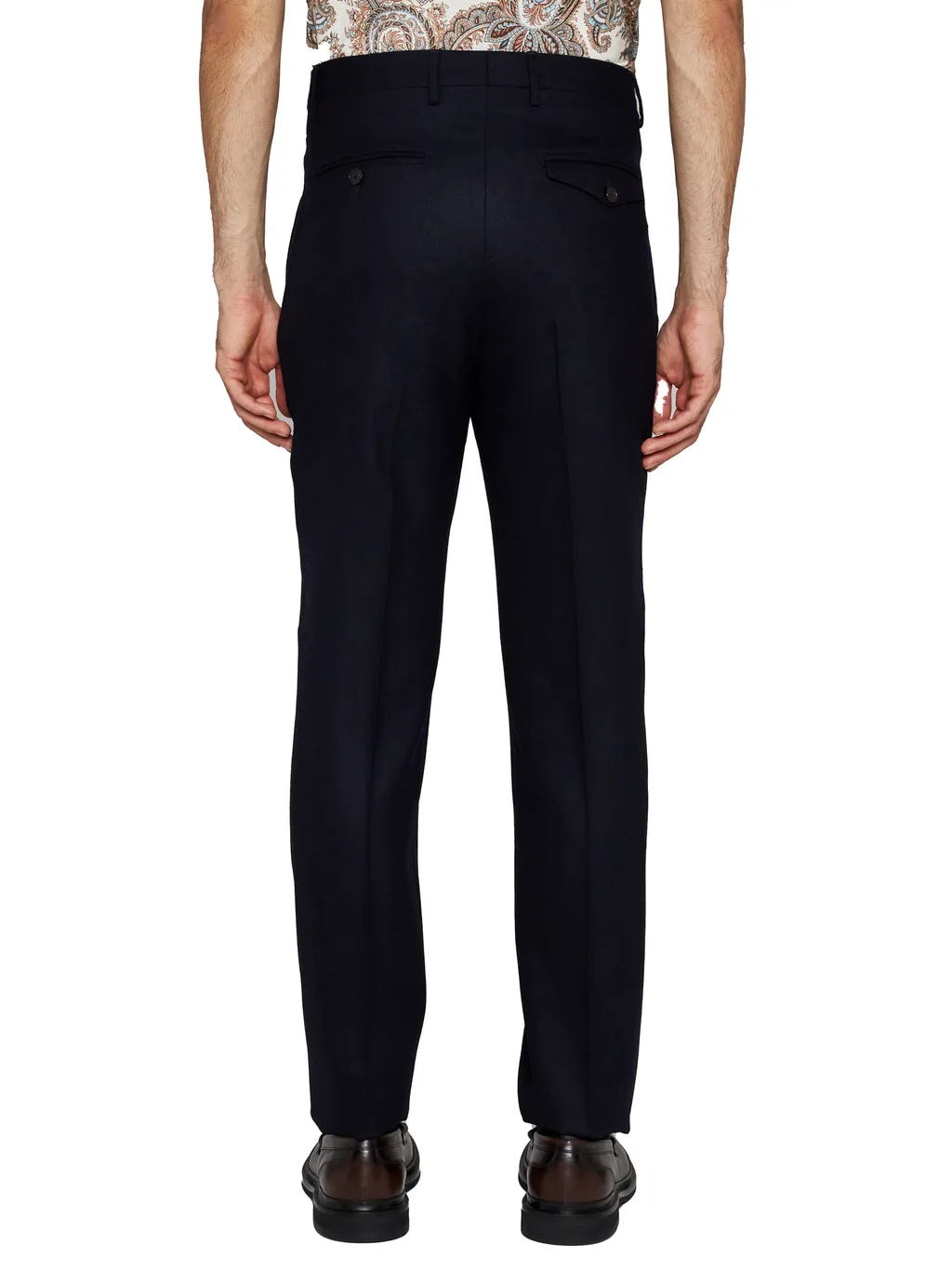 Box-Pleated Tailored Chinos