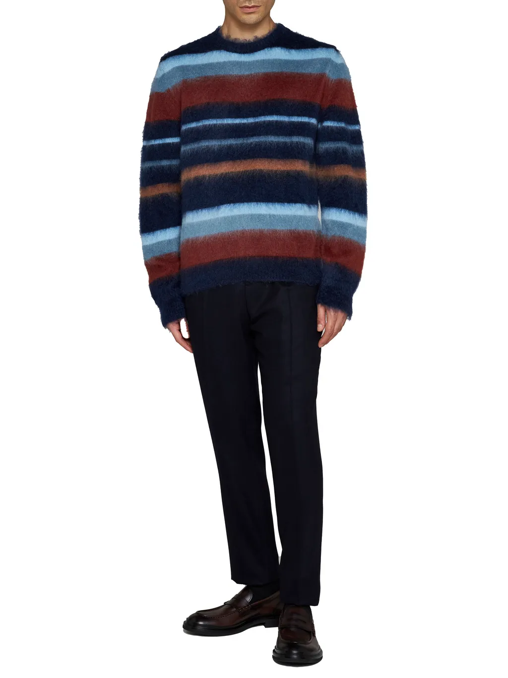 Box-Pleated Tailored Chinos