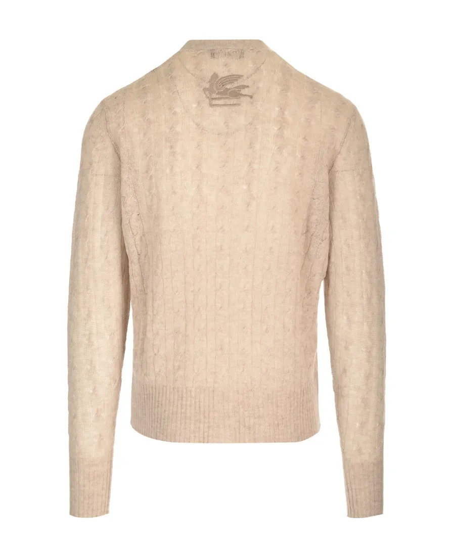 Logo Embroidered Buttoned Cardigan