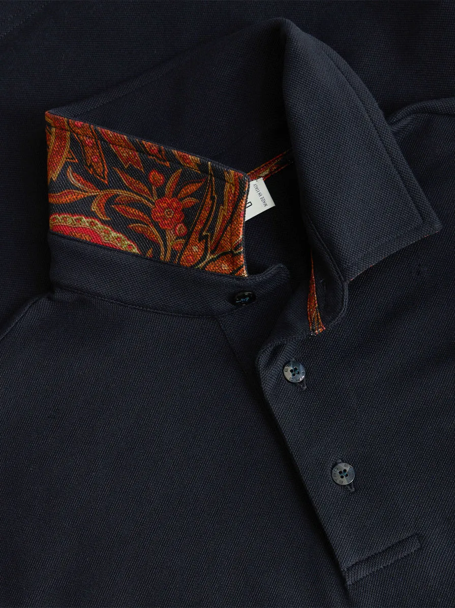 Logo Embroidered Short Sleeved Polo Shirt