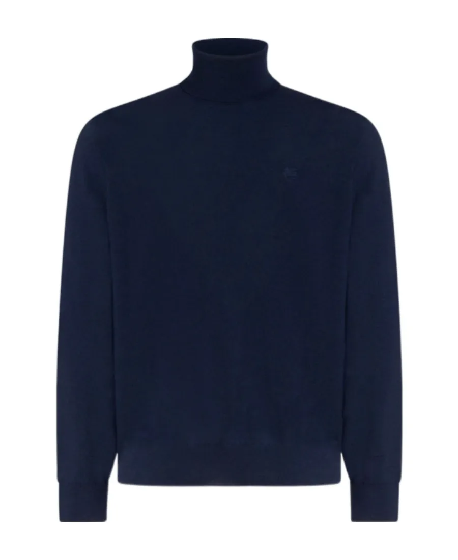 Pegaso Embroidered Turtleneck Jumper