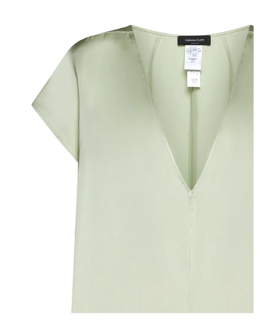 Beaded Satin Tunic