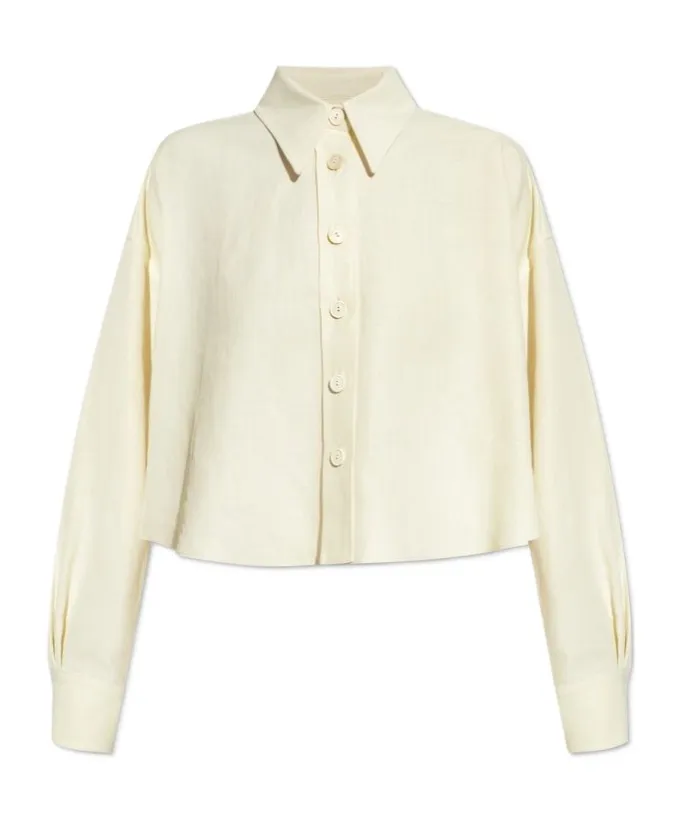 Drop-Shoulder Buttoned Shirt