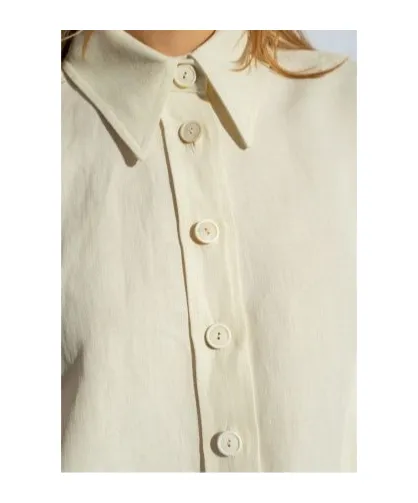 Drop-Shoulder Buttoned Shirt