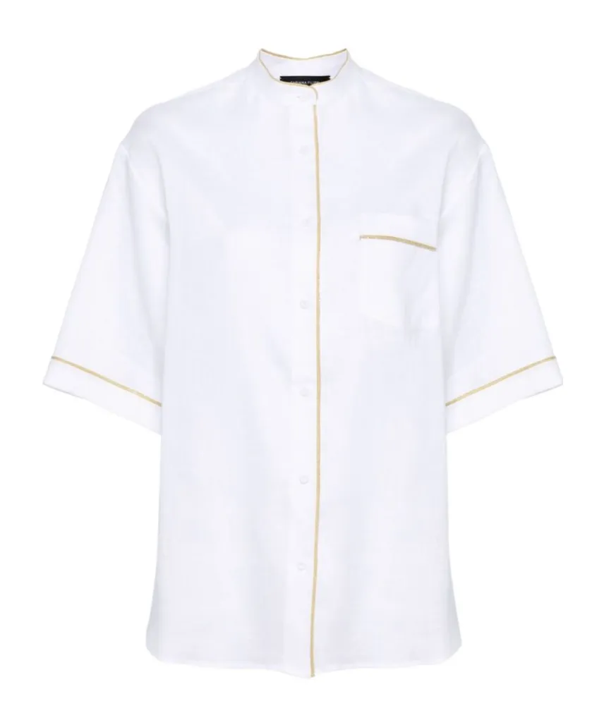 Short-Sleeved Button-Up Shirt