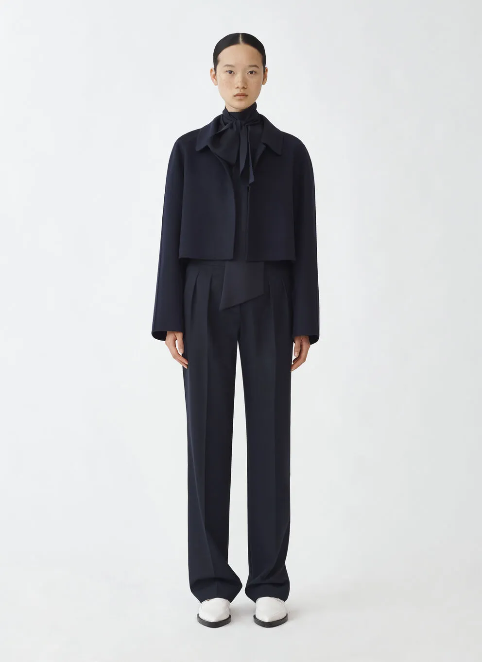 Straight-Leg Tailored Trousers