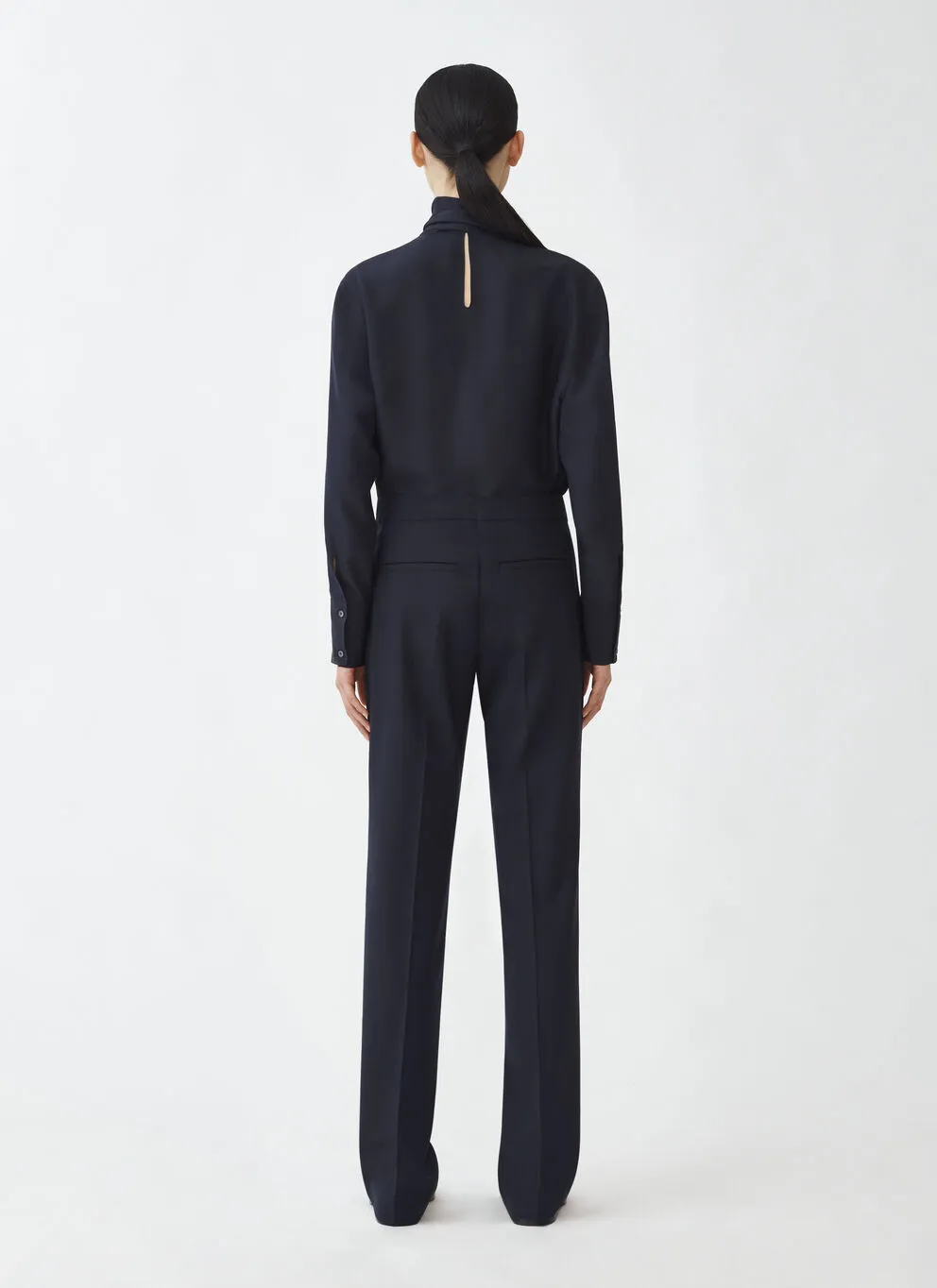 Straight-Leg Tailored Trousers