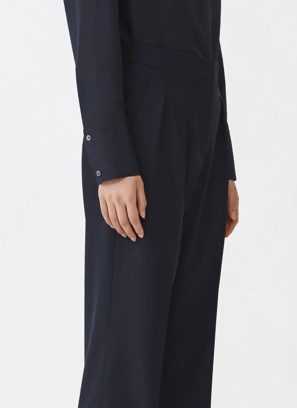 Straight-Leg Tailored Trousers