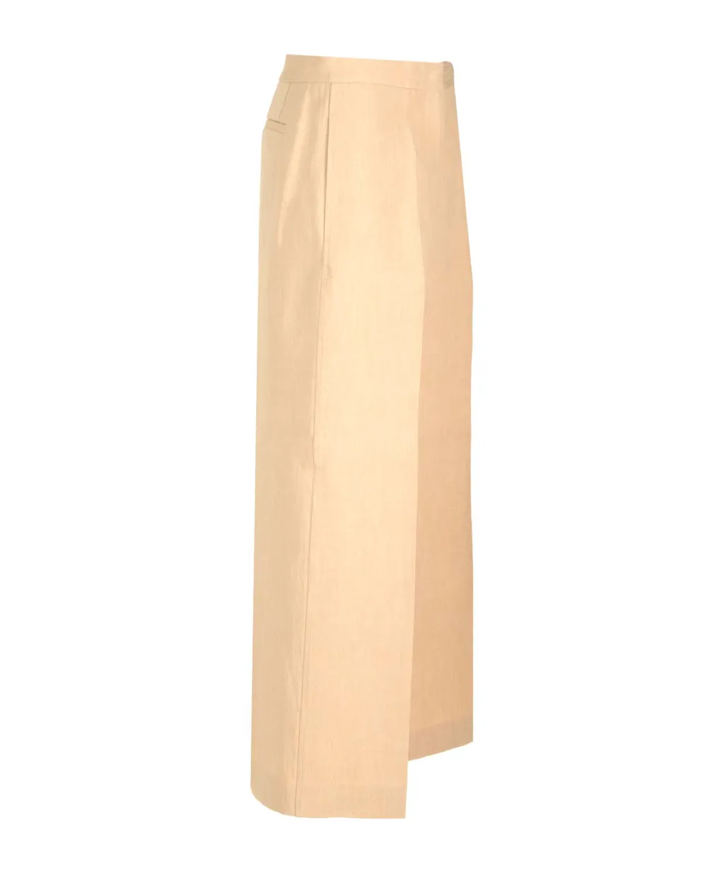 High-Waist Wide-Leg Trousers