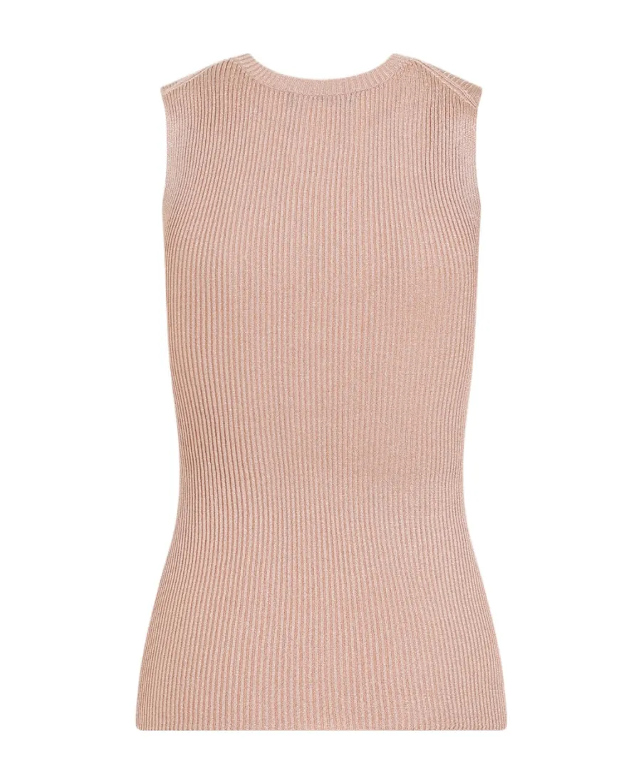 Crewneck Ribbed Tank Top