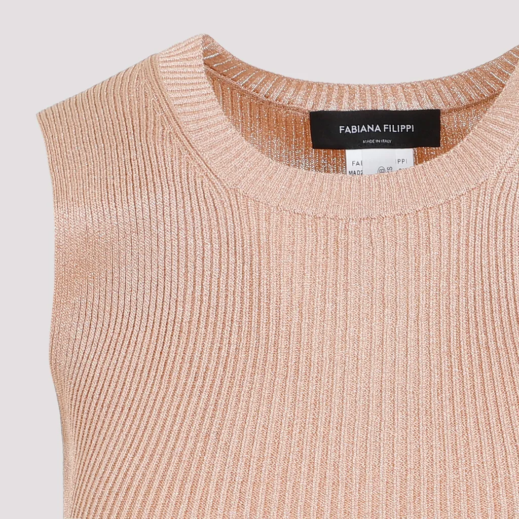 Crewneck Ribbed Tank Top