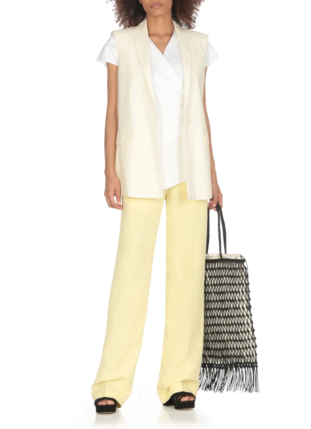 High Waist Straight-Leg Trousers