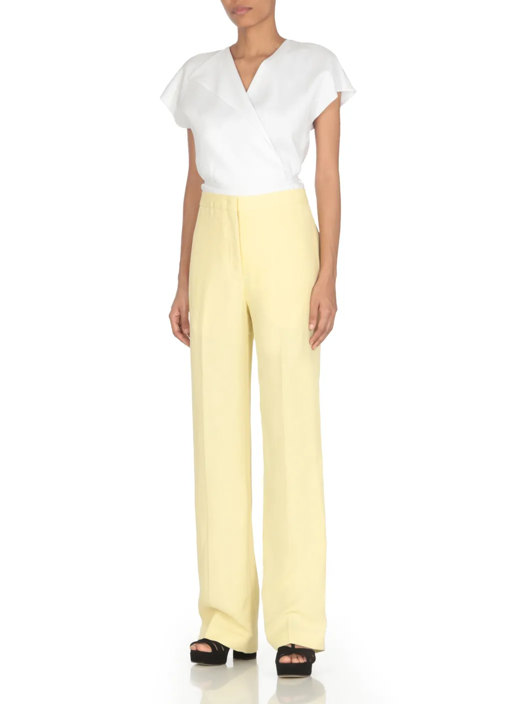 High Waist Straight-Leg Trousers
