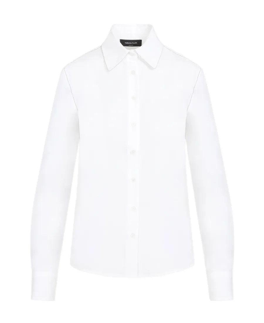 Beaded Poplin Shirt