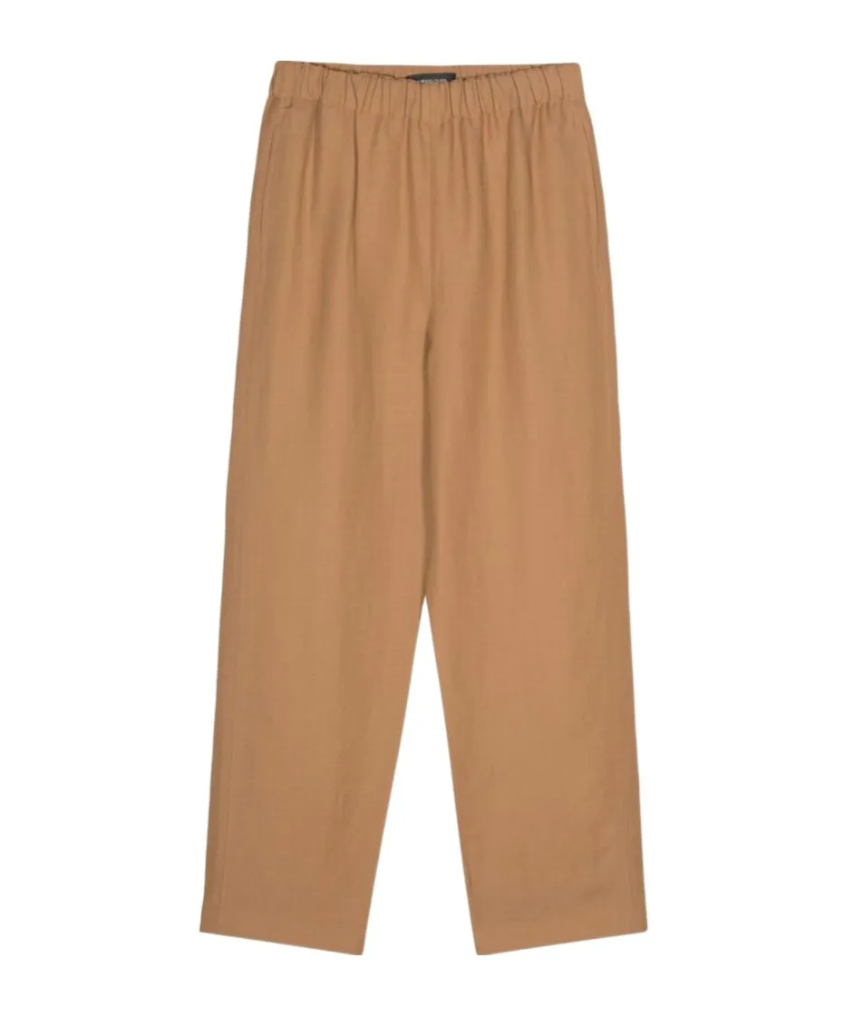 Mid-Rise Tapered-Leg Trousers
