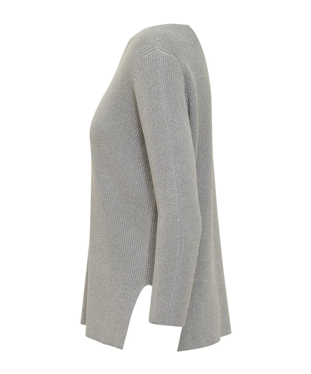 Fisherman Knit Lurex Jumper