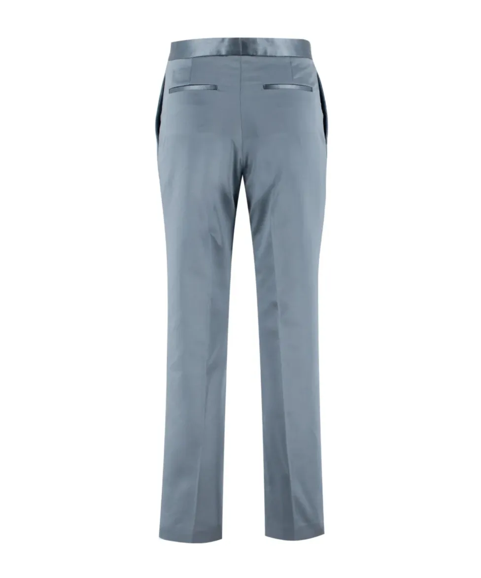 Regular Fit Satin Trousers