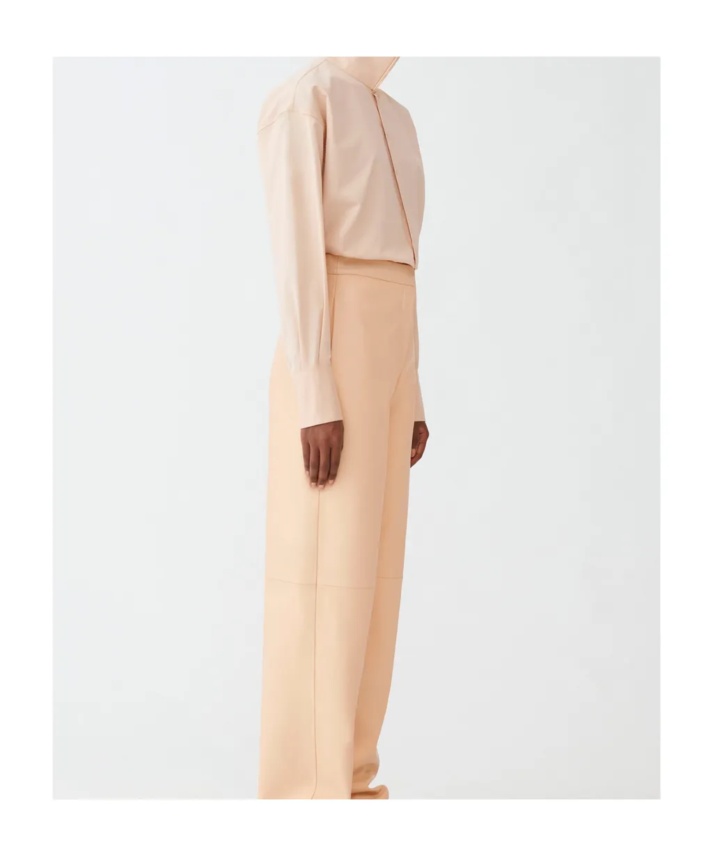 High-Necked Long-Sleeved Shirt