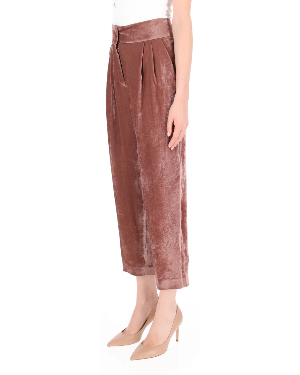 Pleated Hot Sewn Casual Pants