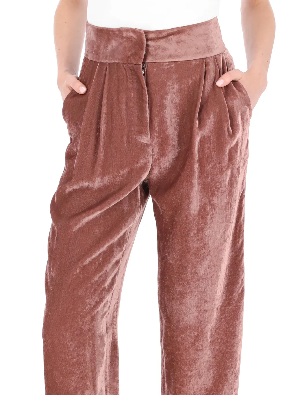 Pleated Hot Sewn Casual Pants