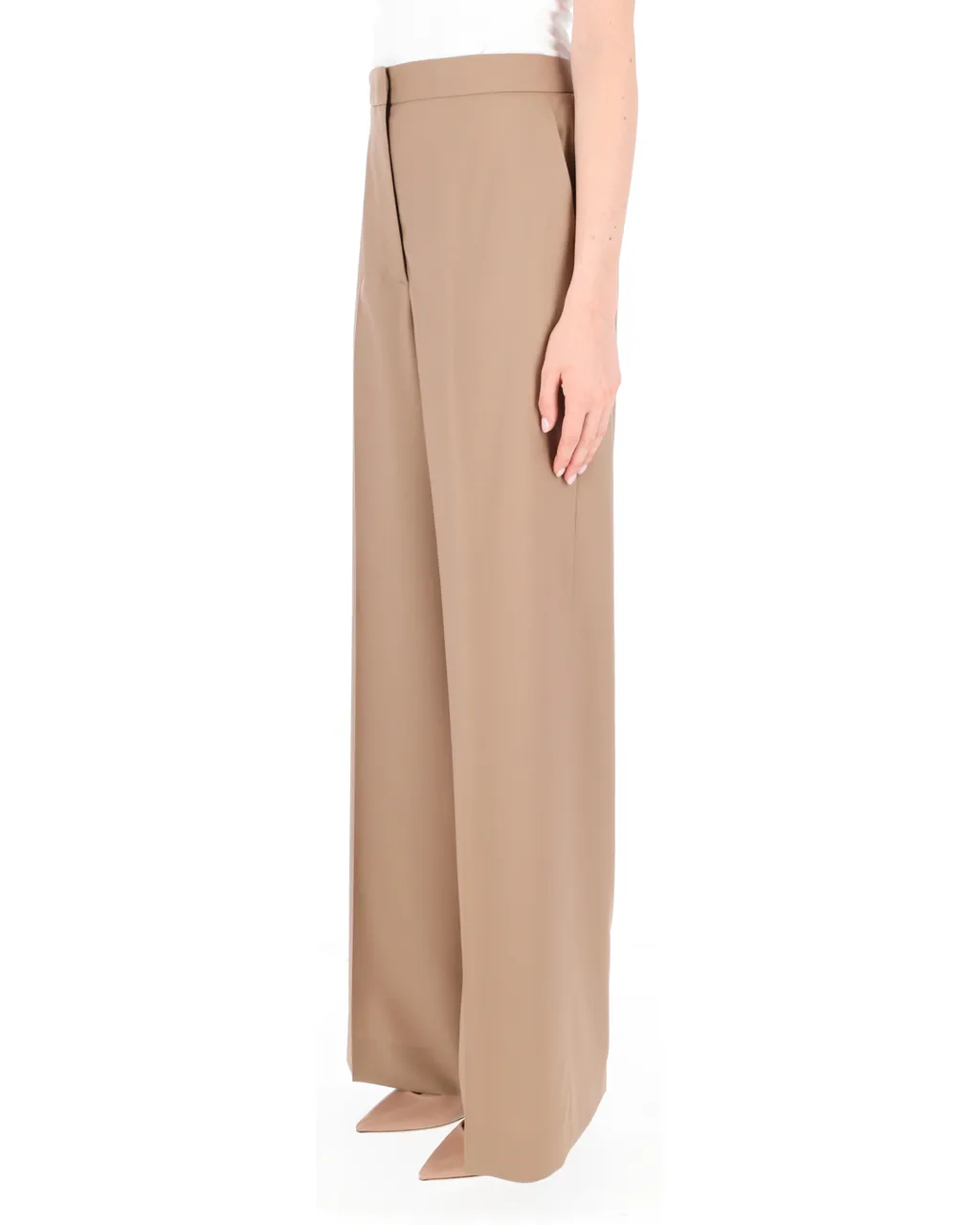 Pleated Zipper Wool Casual Pants