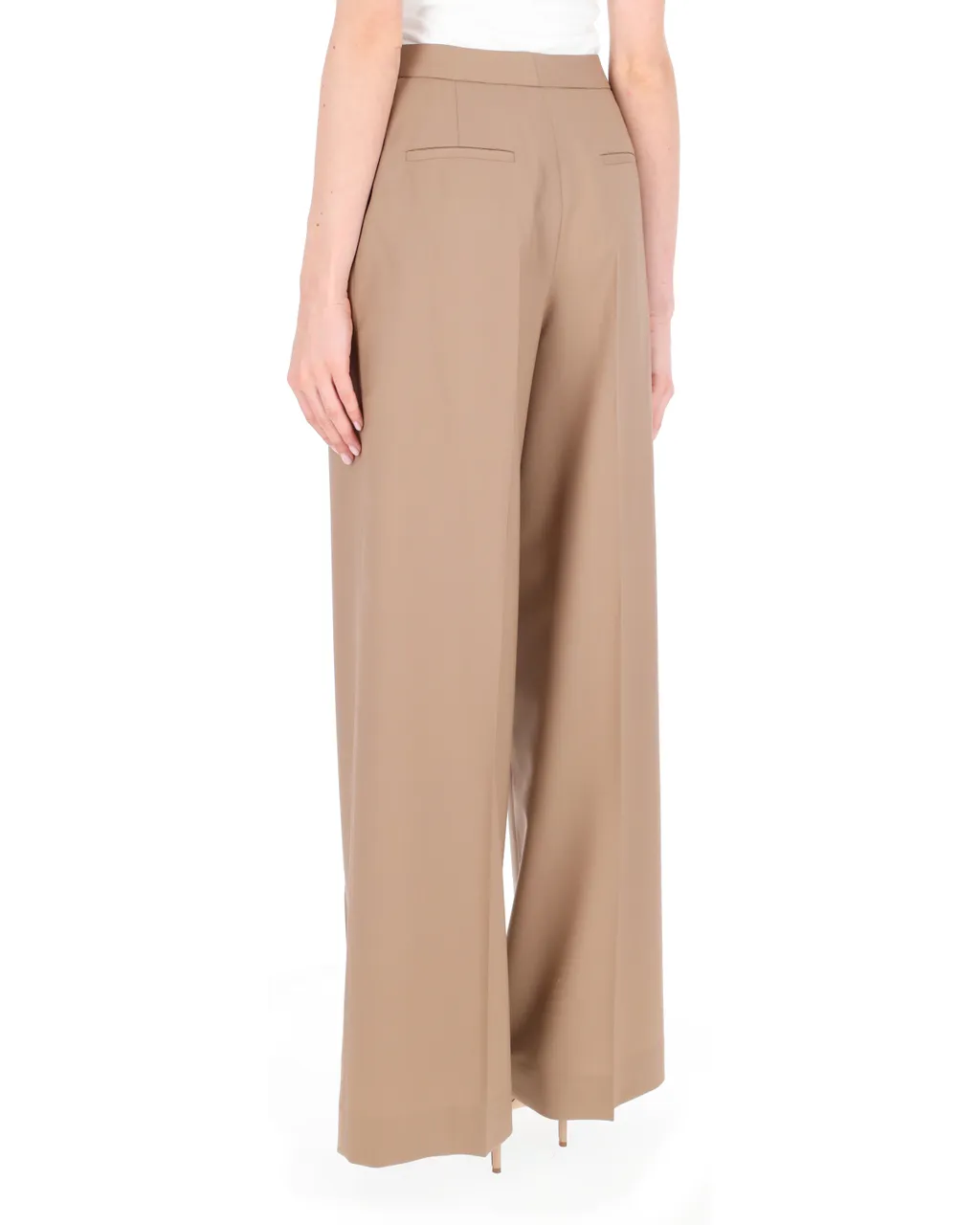 Pleated Zipper Wool Casual Pants