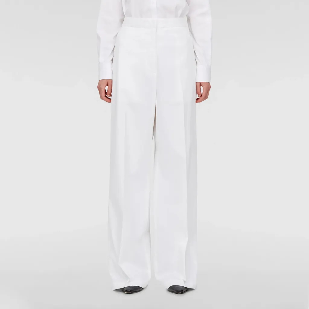 Pleated Zipper Casual Pants