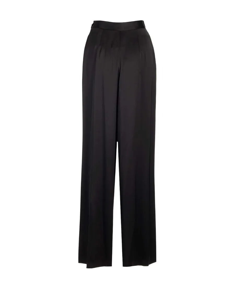 Wide-Leg Pleated Detail Pants