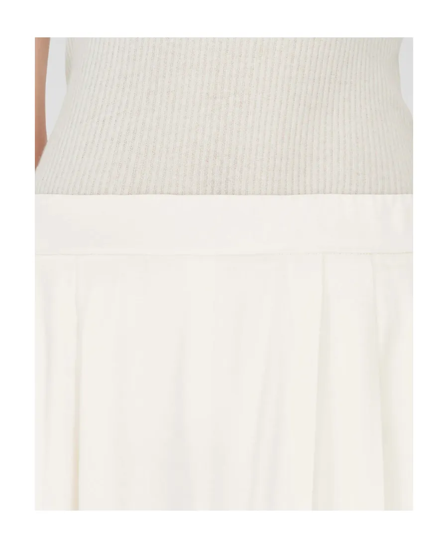 Pleated Wide-Leg Trousers