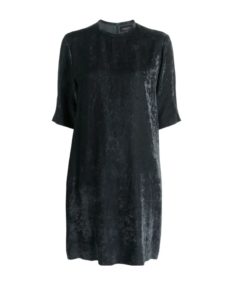 Short-Sleeved Round Neck Dress