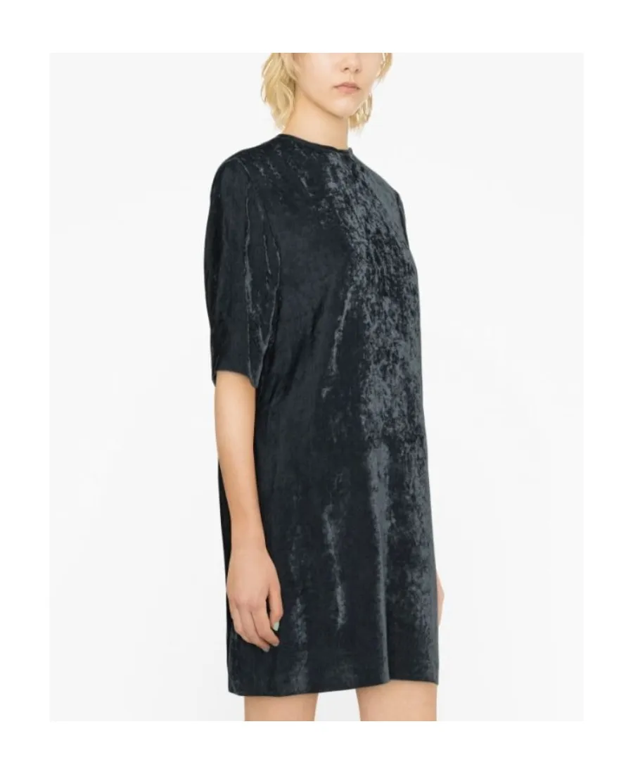 Short-Sleeved Round Neck Dress