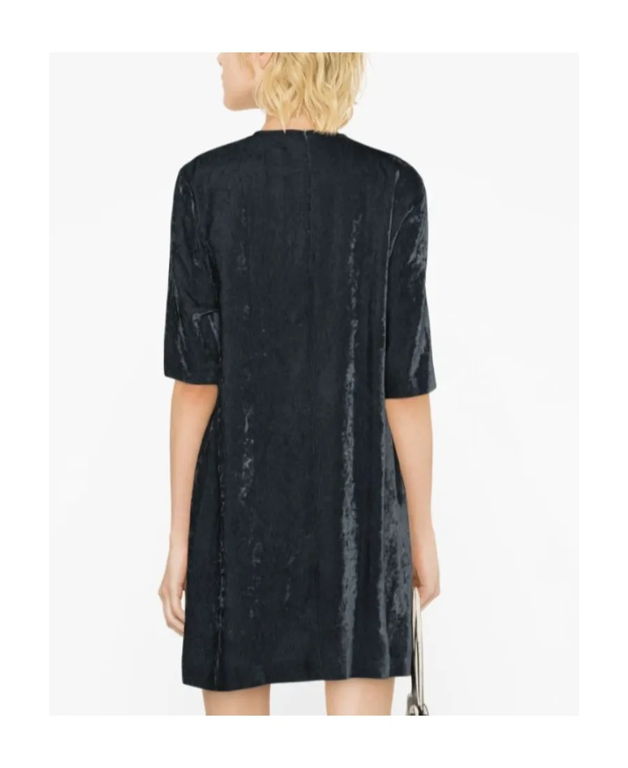 Short-Sleeved Round Neck Dress