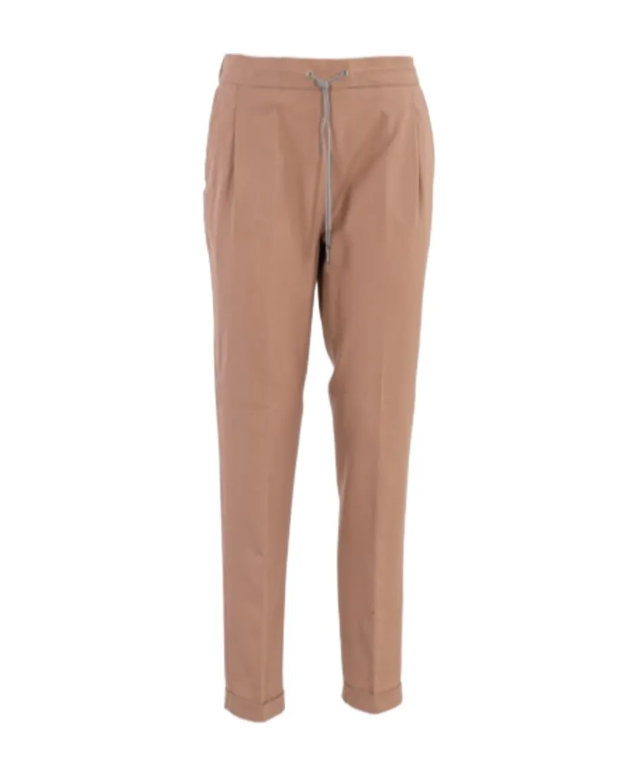 Drawstring Waist-Edge Casual Pants