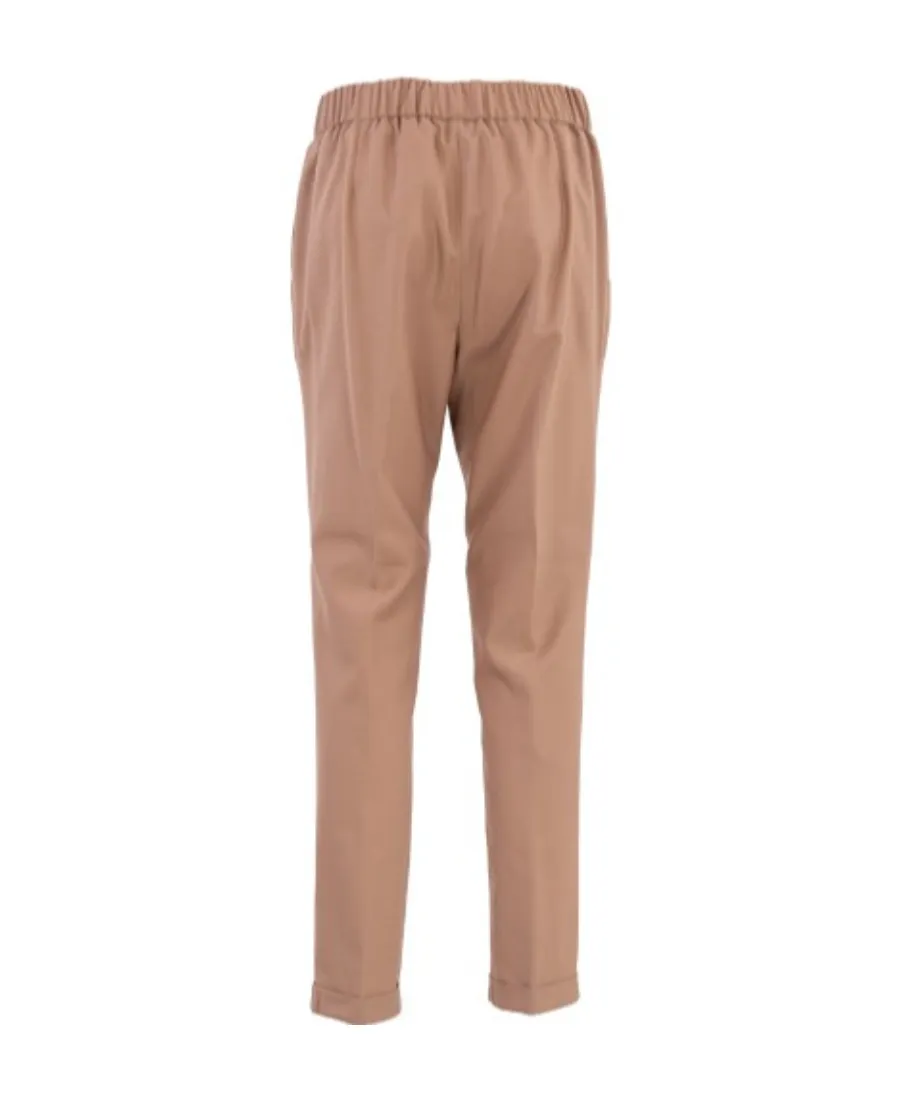 Drawstring Waist-Edge Casual Pants