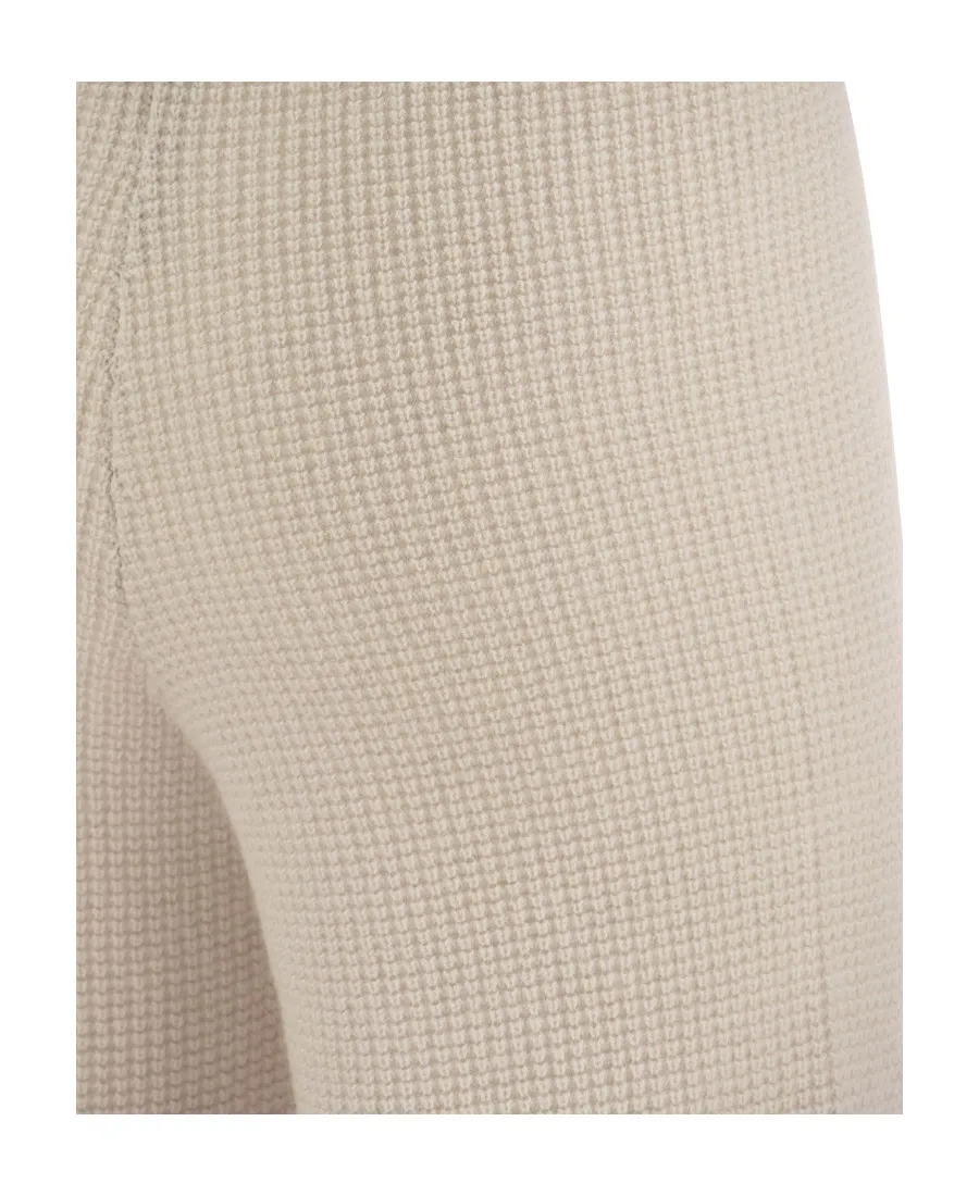 Straight-Leg Knitted Trousers