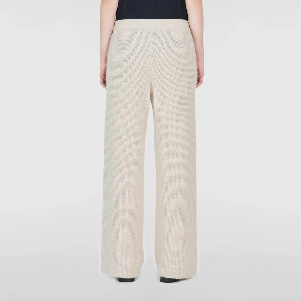 Straight-Leg Knitted Trousers
