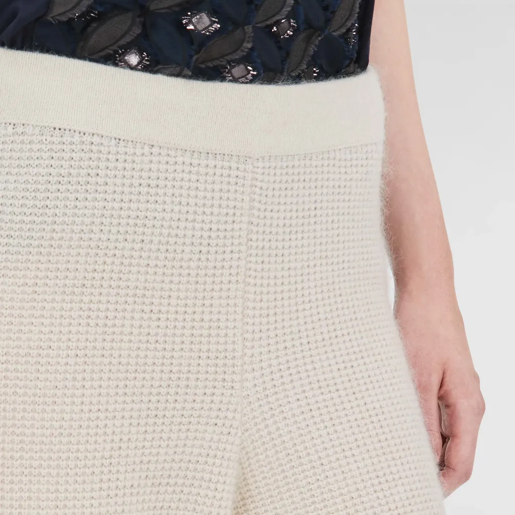 Straight-Leg Knitted Trousers