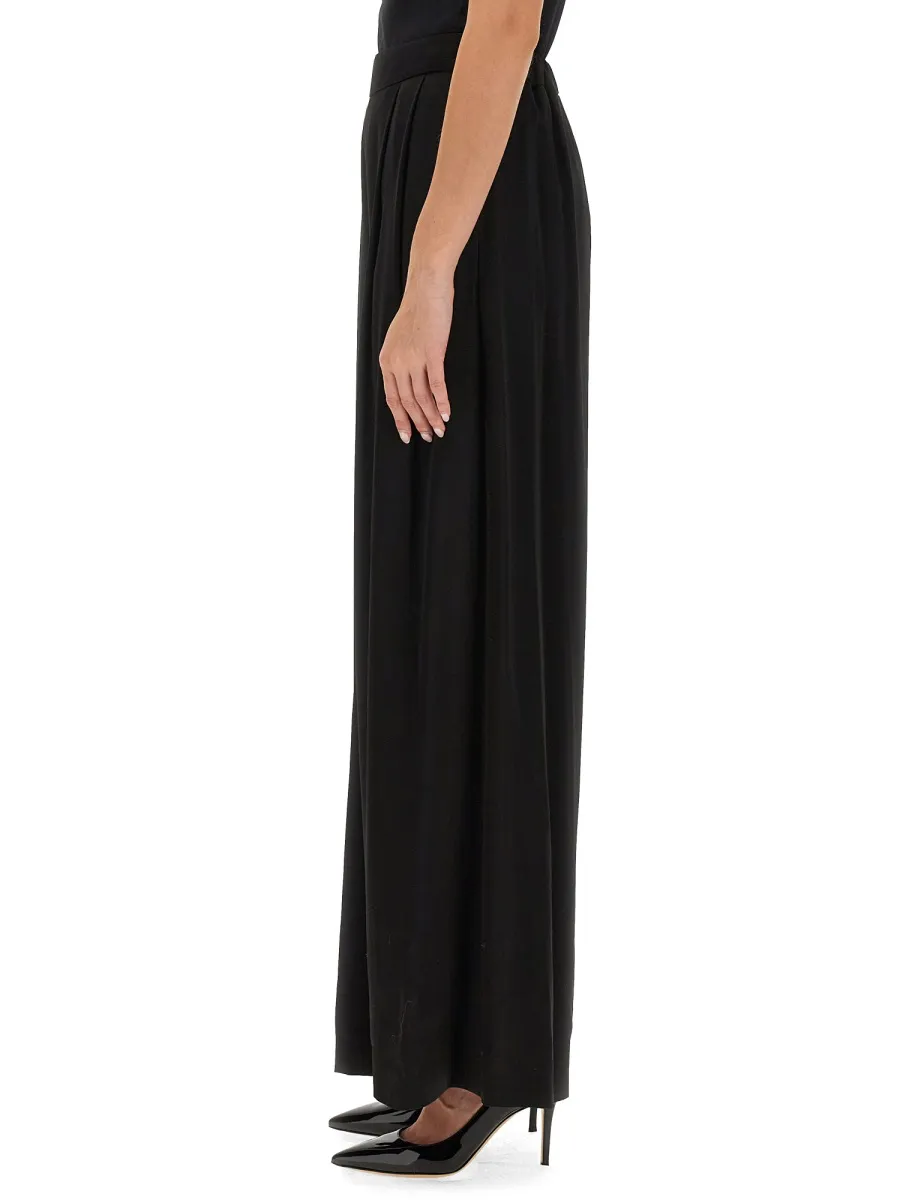 Satin Wide-Leg Trousers