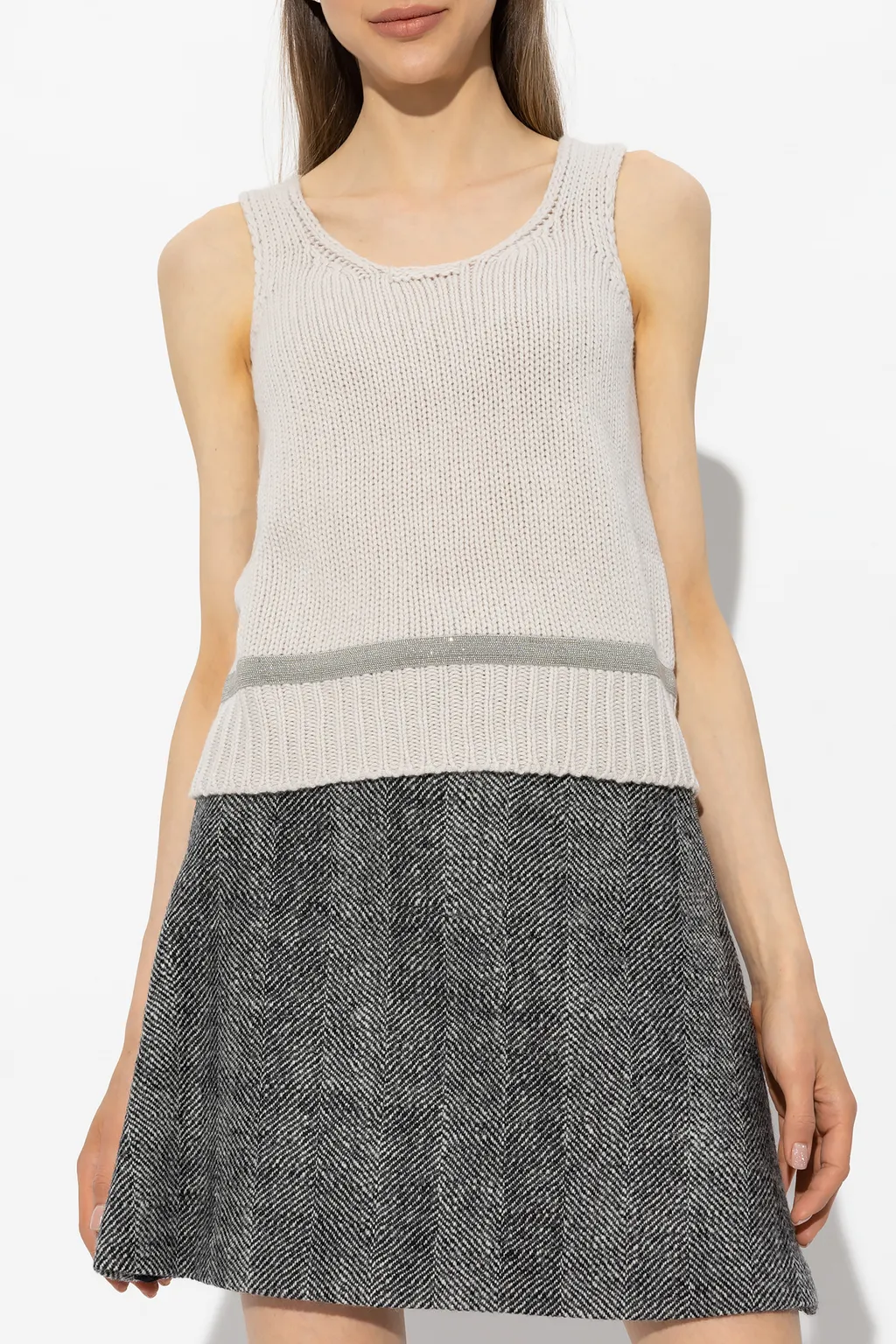 Sleeveless Knitted Vest