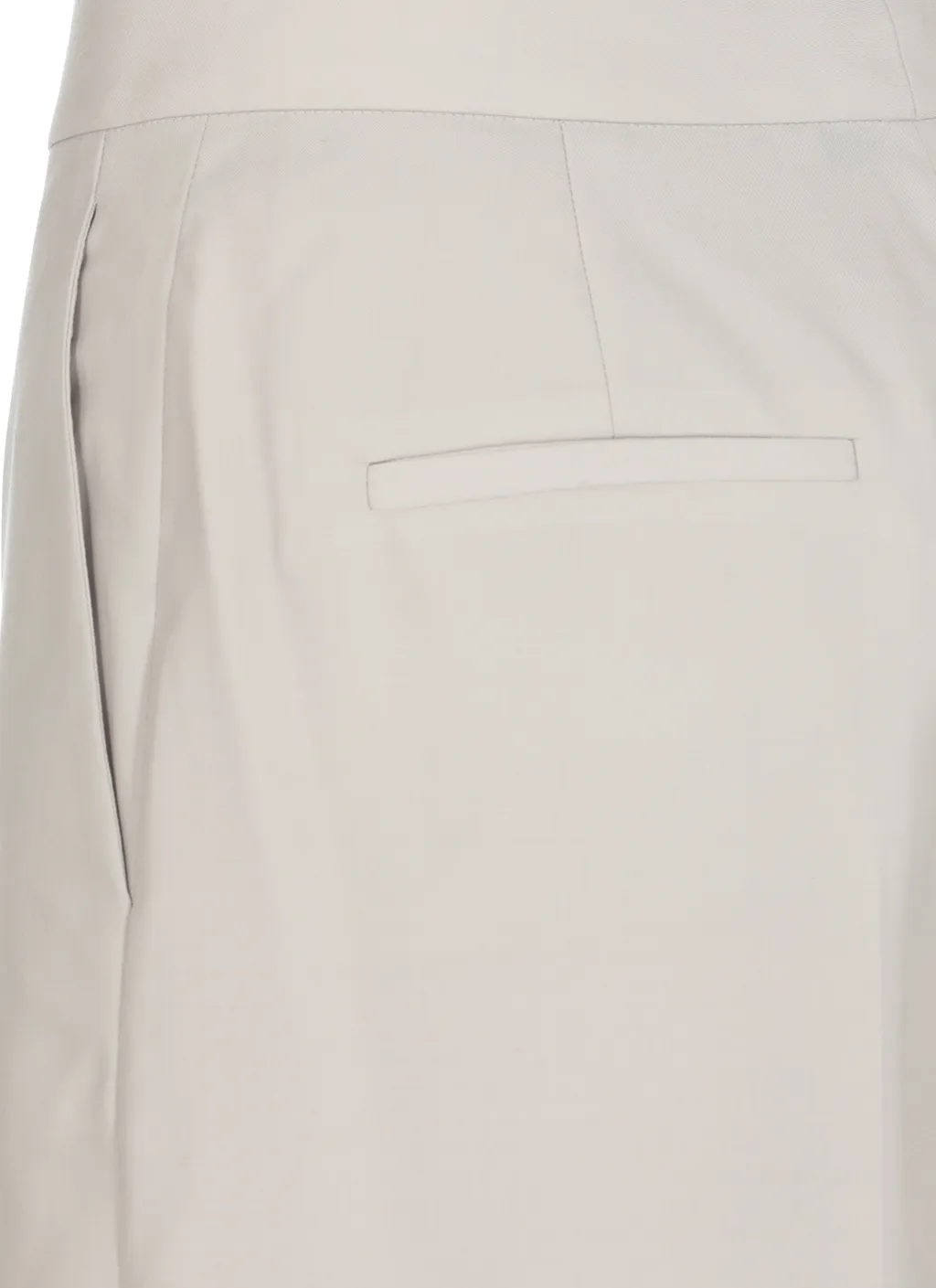 Wool Wide-Legged Casual Trousers