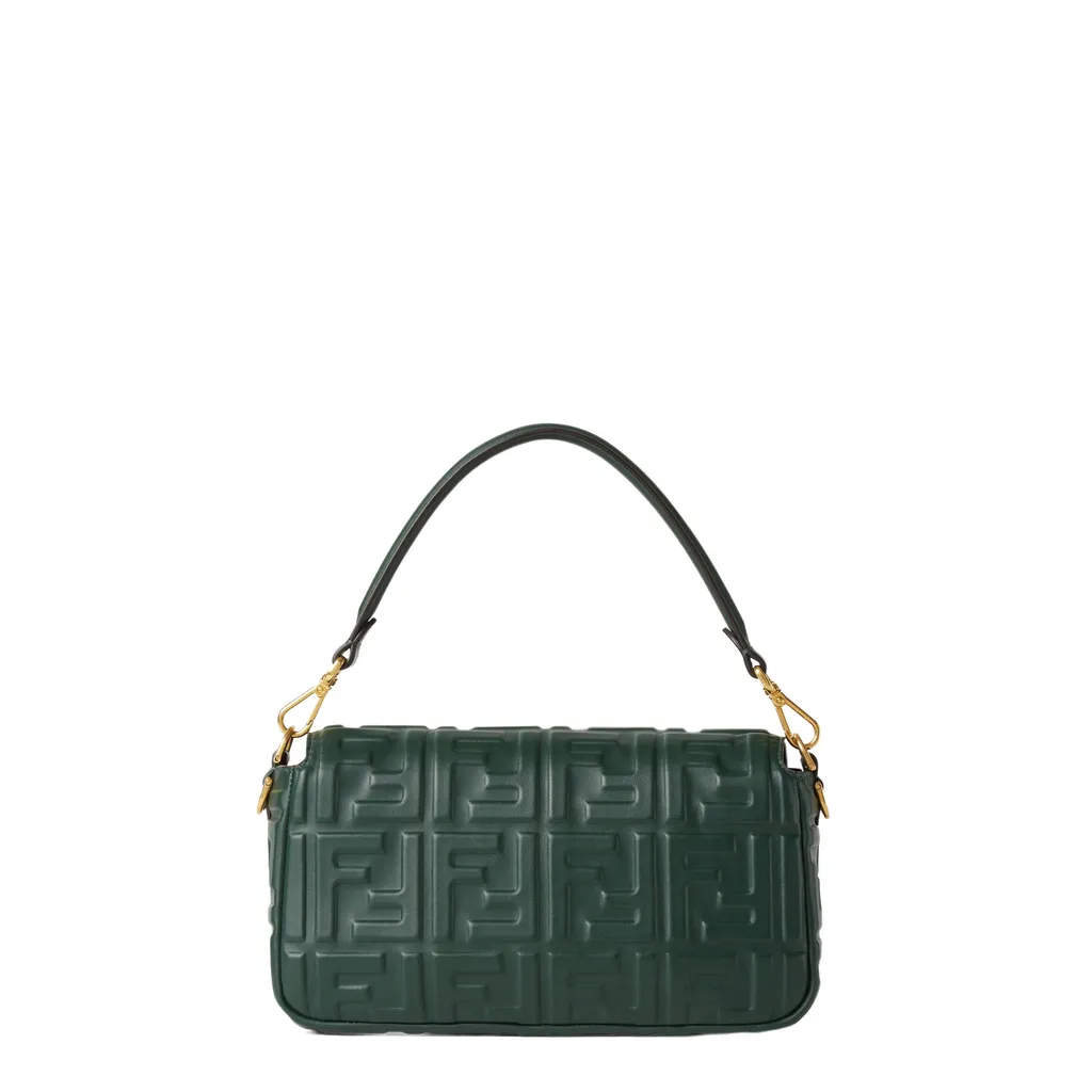 Baguette Ff Embossed Shoulder Bag