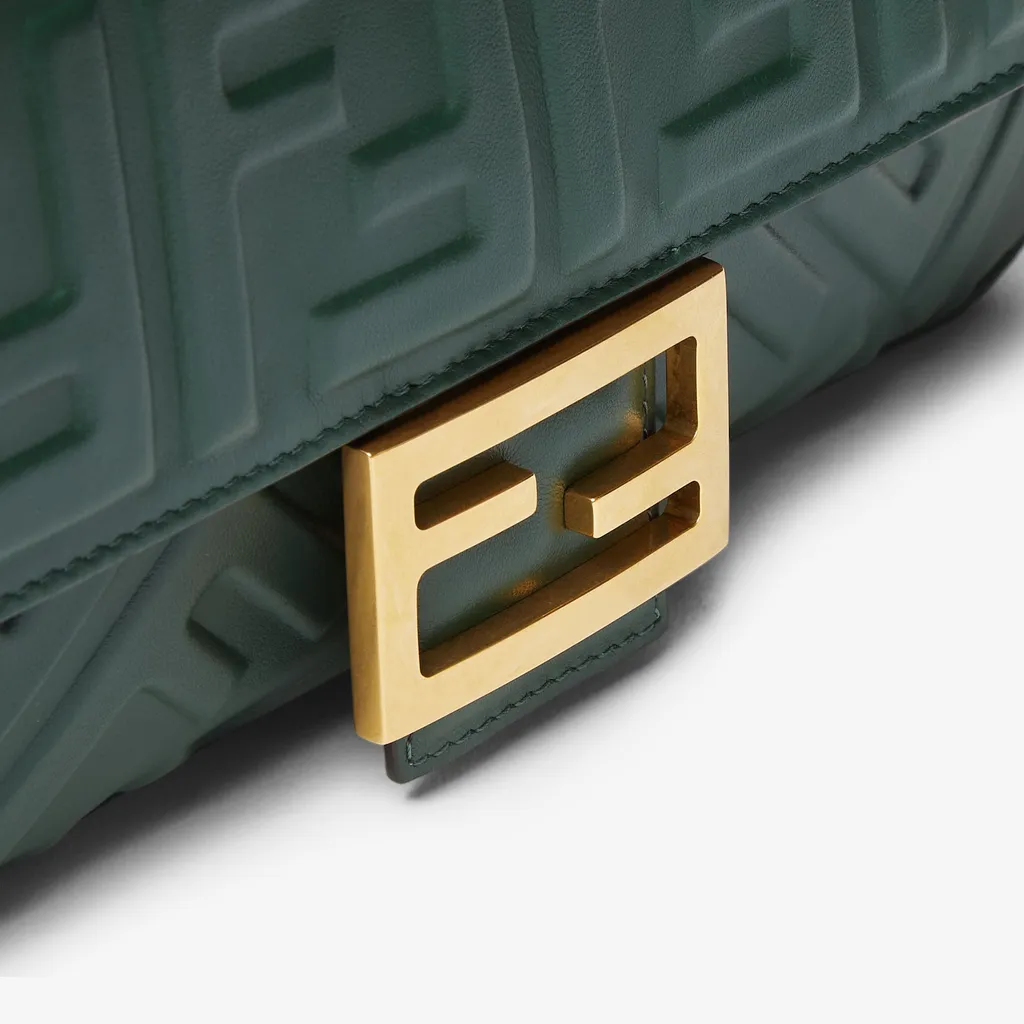 Baguette Ff Embossed Shoulder Bag
