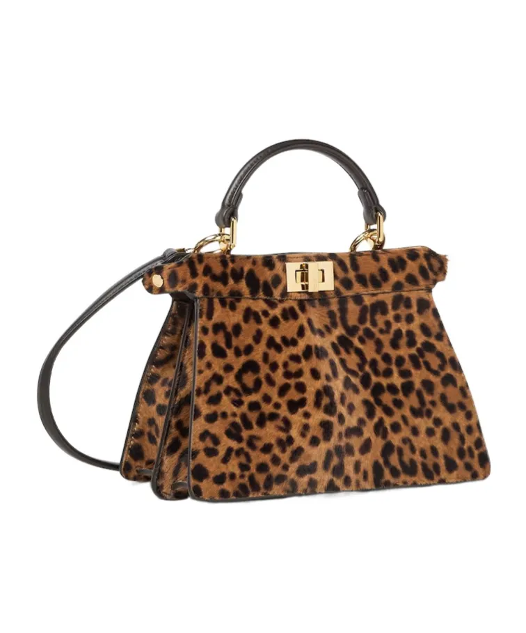 Petite Peekaboo Iseeu Leopard-Print Tote Bag