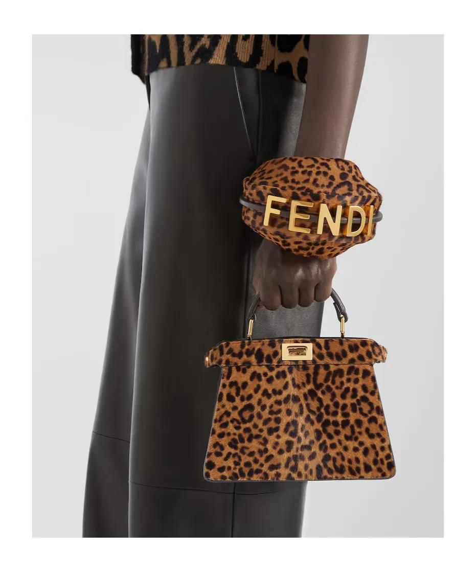 Petite Peekaboo Iseeu Leopard-Print Tote Bag