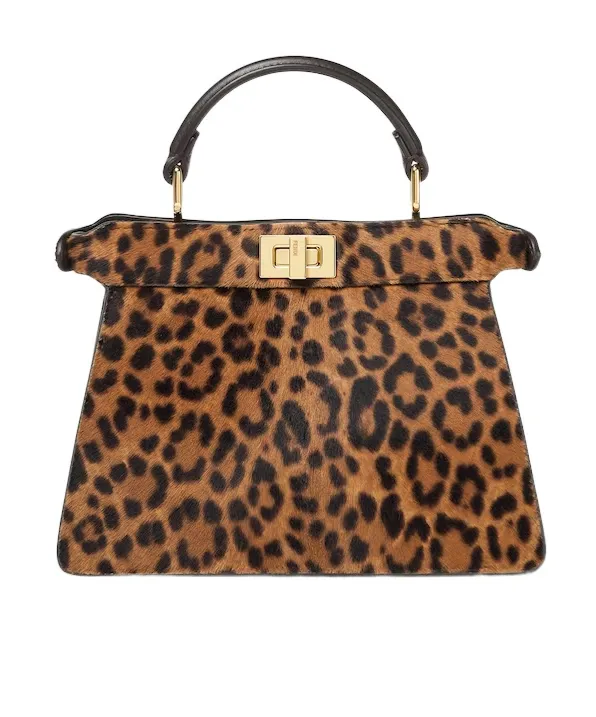 Petite Peekaboo Iseeu Leopard-Print Tote Bag