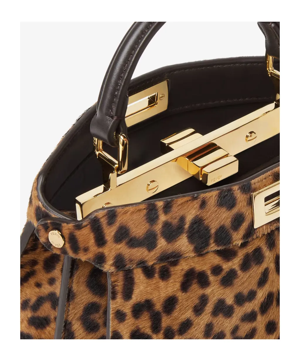 Petite Peekaboo Iseeu Leopard-Print Tote Bag