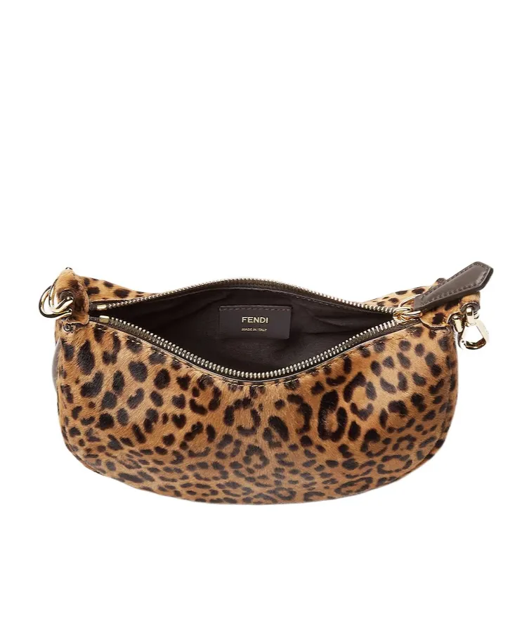 Mini Fendigraphy Leopard Print Shoulder Bag